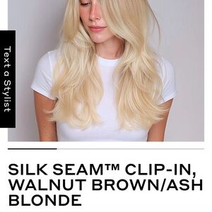 BELLAMI Silk Seam Clip-In Hair Extensions - walnut brown /Ash Blonde